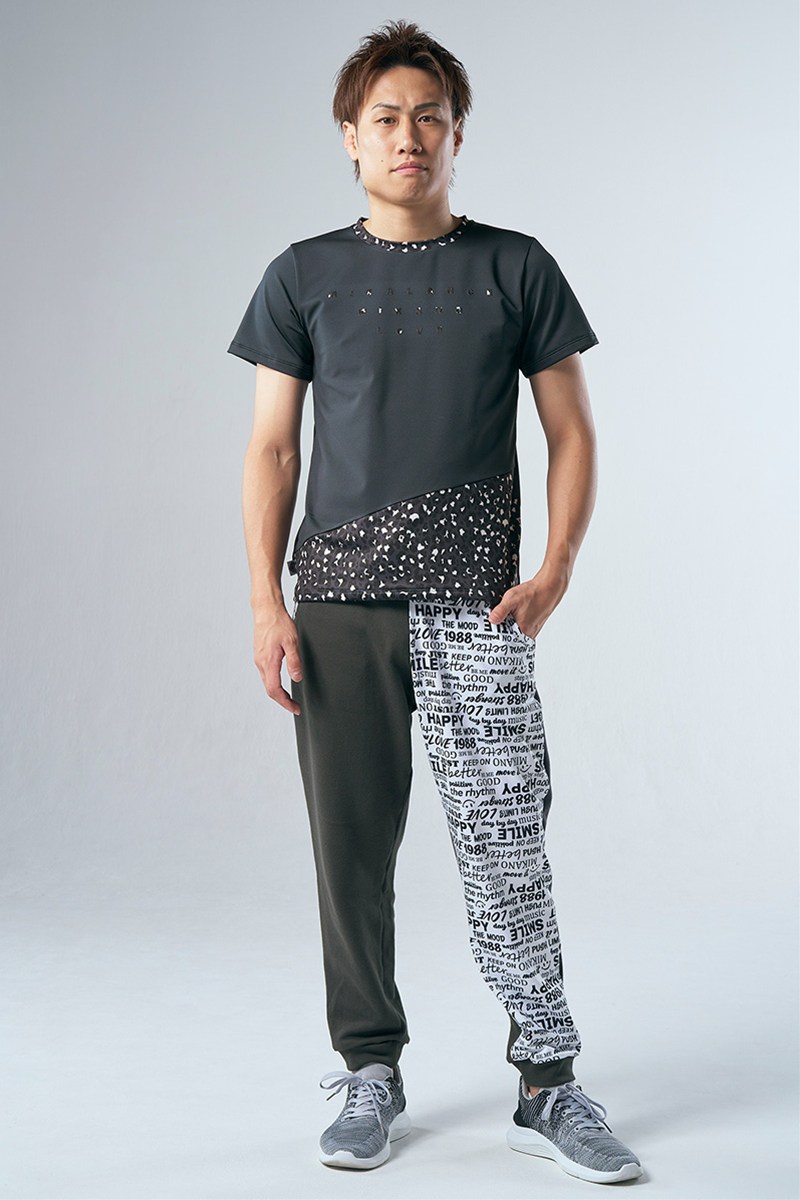 裾切替ユニセックスTシャツ