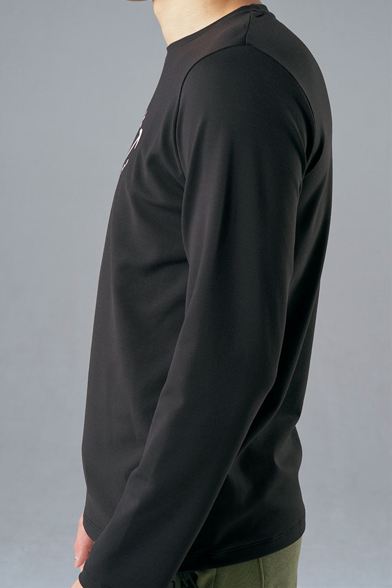 フィットネスウェア | ロングスリーブユニセックスTシャツ＊ブラック