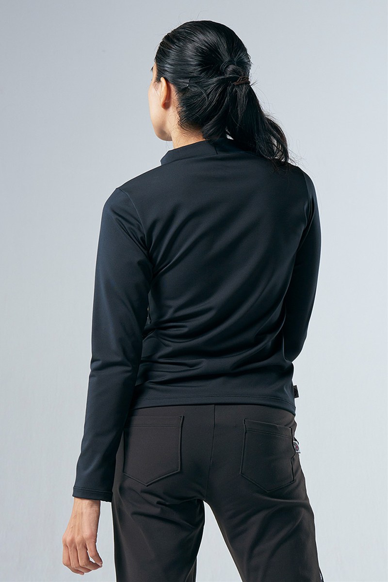 フィットネスウェア | ハイネックロングスリーブTシャツ(クリスタル