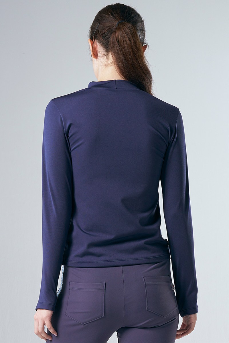 フィットネスウェア | ハイネックロングスリーブTシャツ(クリスタル