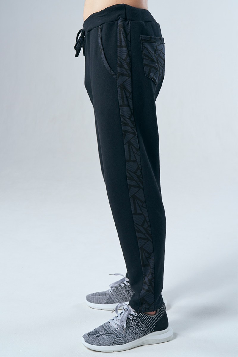 メンズロングパンツ ブラック