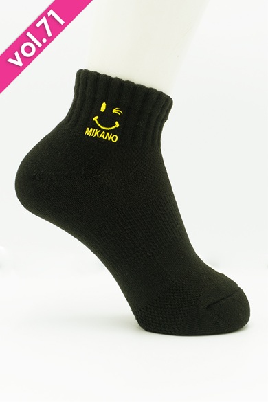 ショートソックス ブラック/イエロー