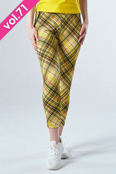 フィットネスウェア | ロングジョガーパンツ＊バイアスイエロー系