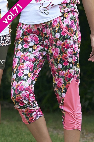 ［新品・未使用］ミカランセ　サイド切替ベーシック ギャングスターパンツ　ミカノ フィットネスウェア | 裾サイド切替ベーシックギャングスター