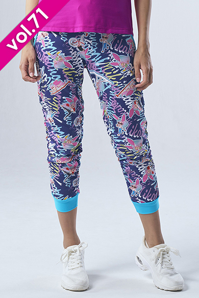 フィットネスウェア | サイドギャザーコンパクトギャングスターパンツ