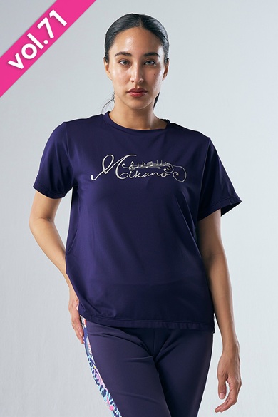 フィットネスウェア | エアリーTシャツ＊ネイビー 【フリー】 [Vol.71