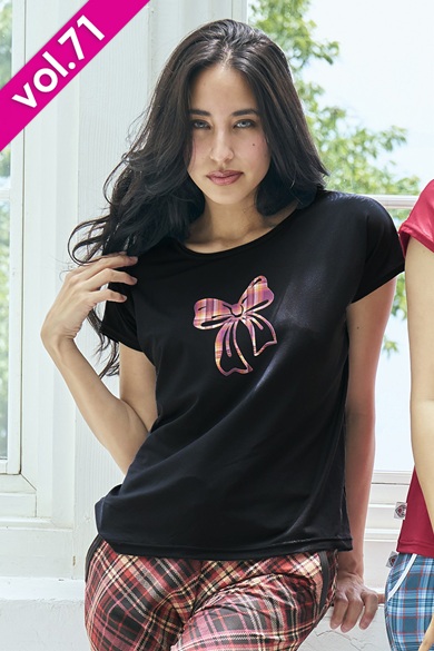 フィットネスウェア | エアリーTシャツ＊ブラック 【フリー】 [Vol.71