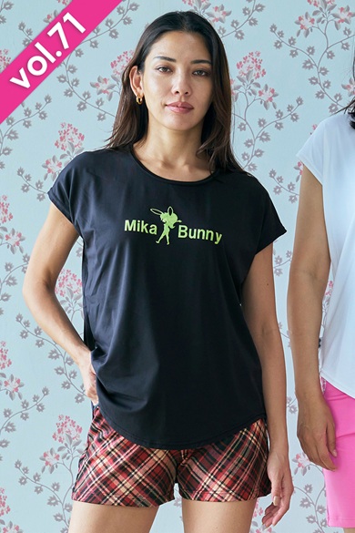 フィットネスウェア | エアリーTシャツ＊ブラック 【フリー