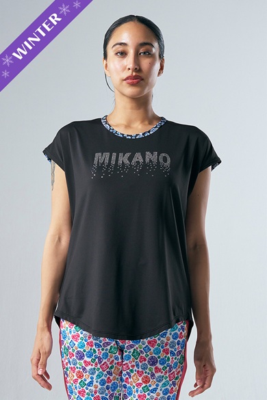 フィットネスウェア | 肩切替エアリーTシャツ(クリスタルライン