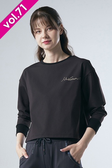 フィットネスウェア | ロングスリーブエアリーTシャツ＊ブラック